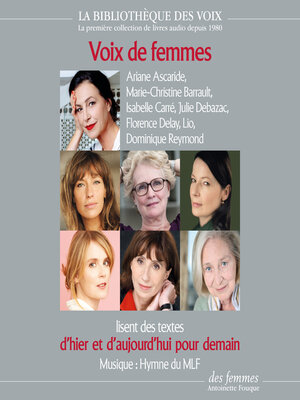 cover image of Voix de femmes d'hier et d'aujourd'hui pour demain